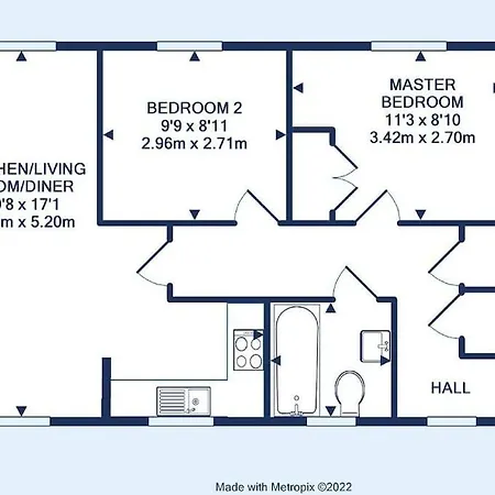 Lägenhet Modern 2-bedroom